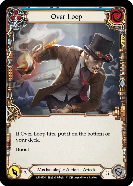 Card: Over Loop (blu)