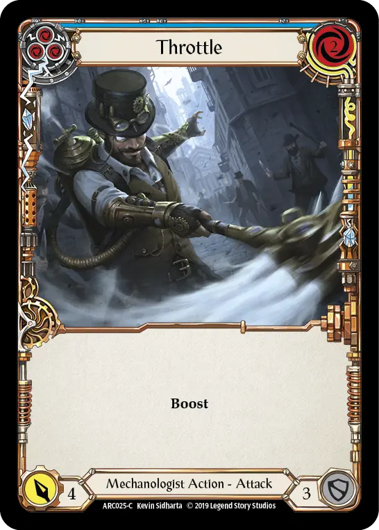 Card: Throttle (blu)