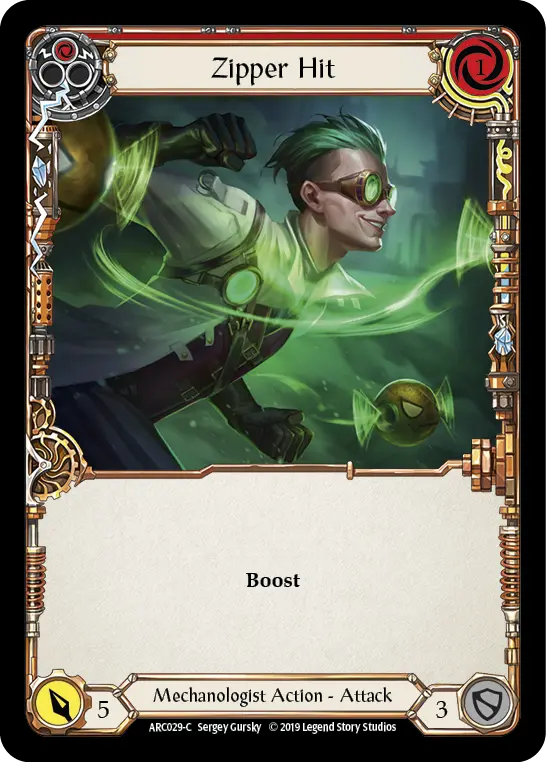 Card: Zipper Hit (red)