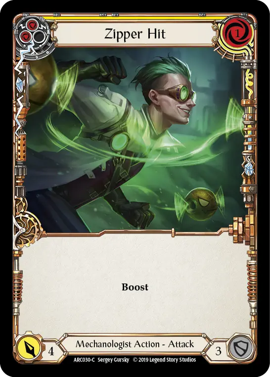Card: Zipper Hit (yel)