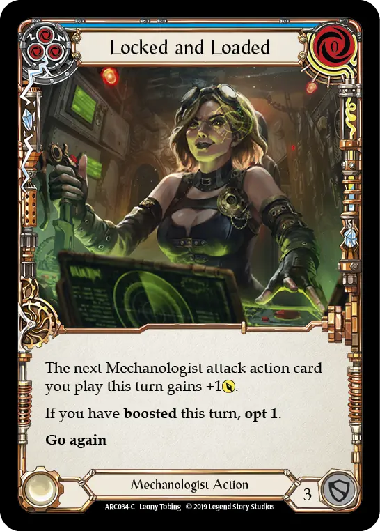 Card: Locked and Loaded (blu)