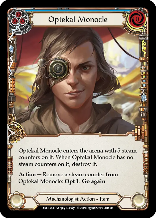 Card: Optekal Monocle (blu)
