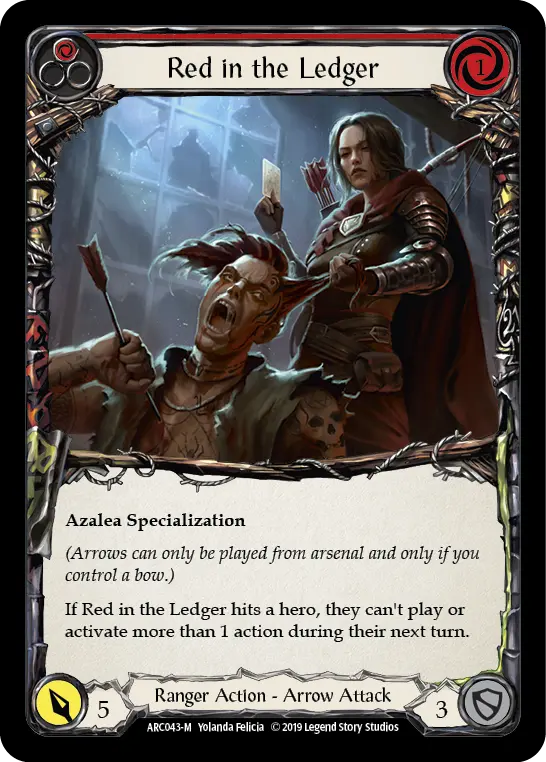 Card: Red in the Ledger (red)
