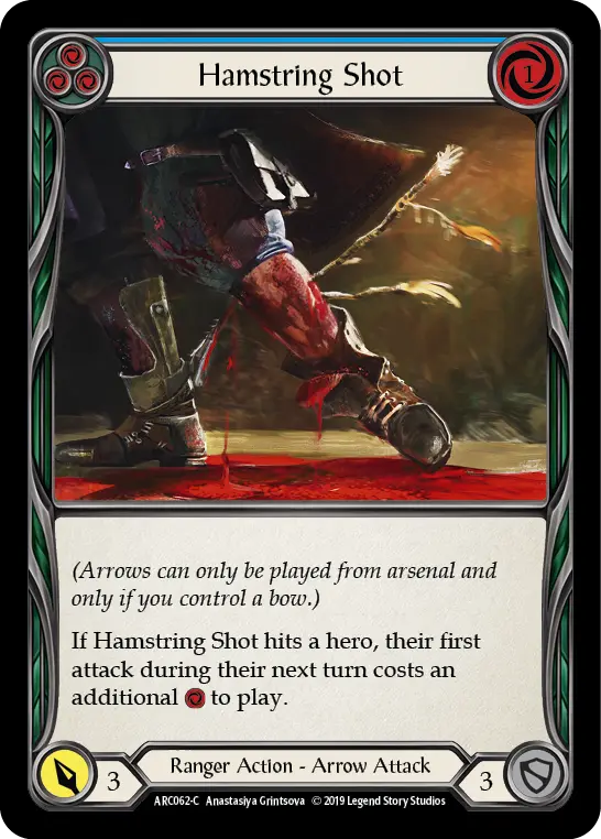 Card: Hamstring Shot (blu)