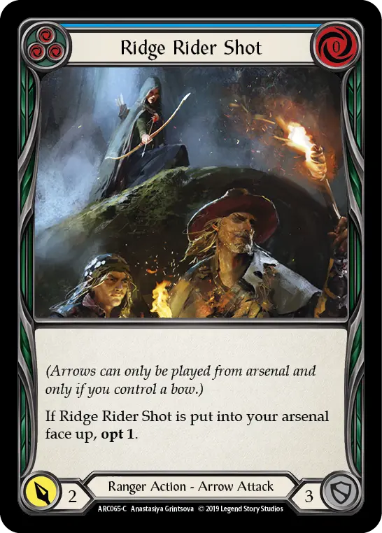 Card: Ridge Rider Shot (blu)