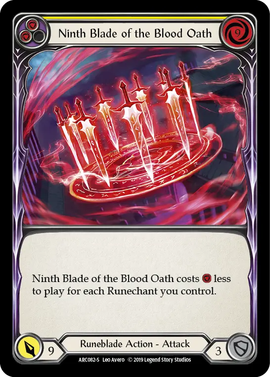 Card: Ninth Blade of the Blood Oath (yel)