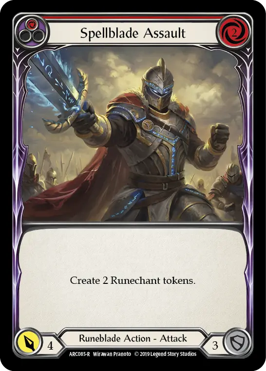 Card: Spellblade Assault (red)