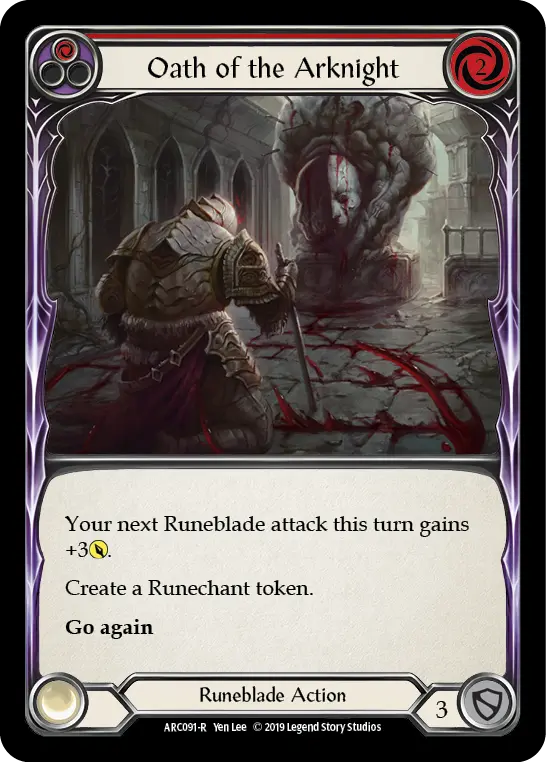 Card: Oath of the Arknight (red)