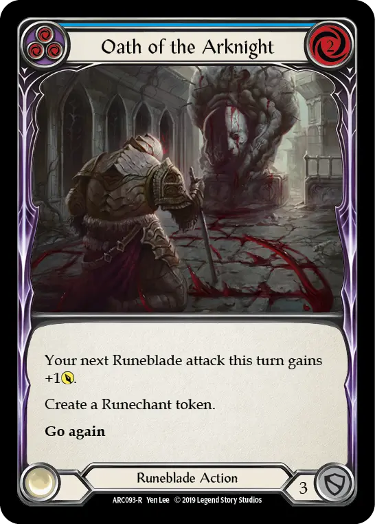 Card: Oath of the Arknight (blu)