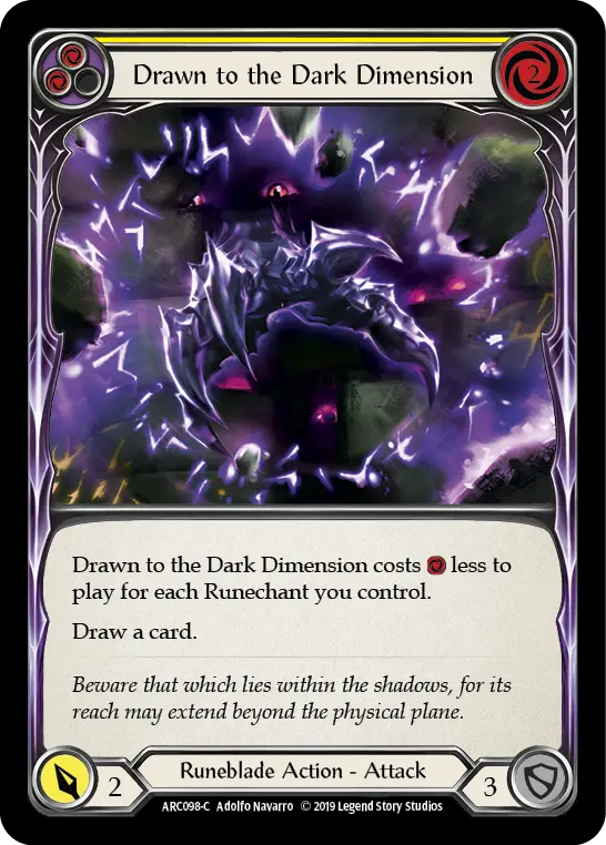 Card: Drawn to the Dark Dimension (yel)