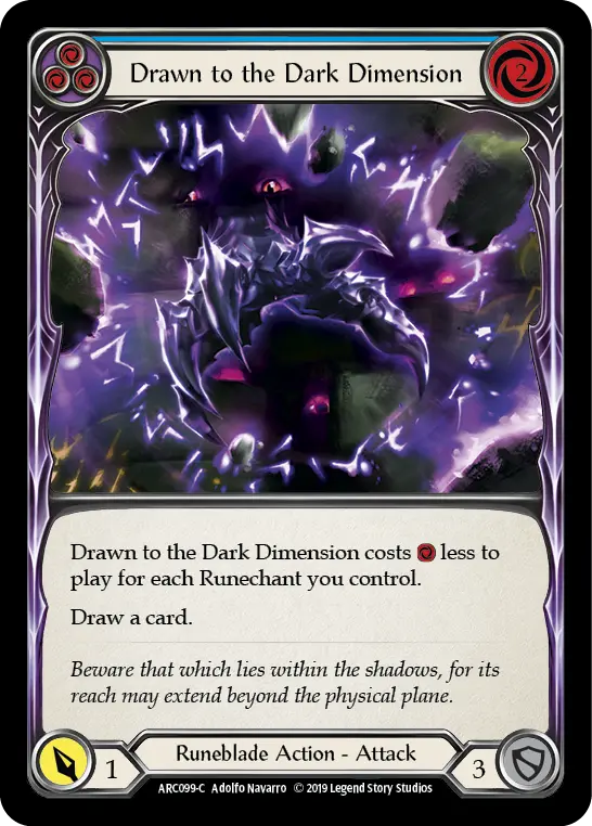 Card: Drawn to the Dark Dimension (blu)