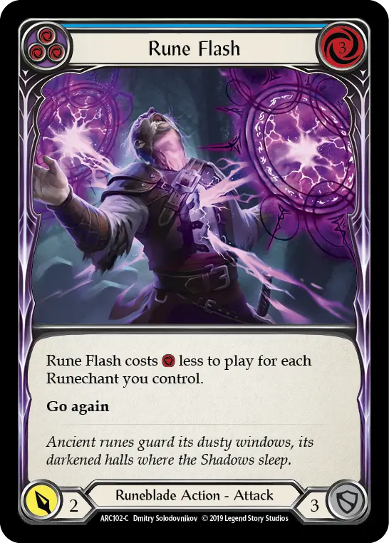 Card: Rune Flash (blu)