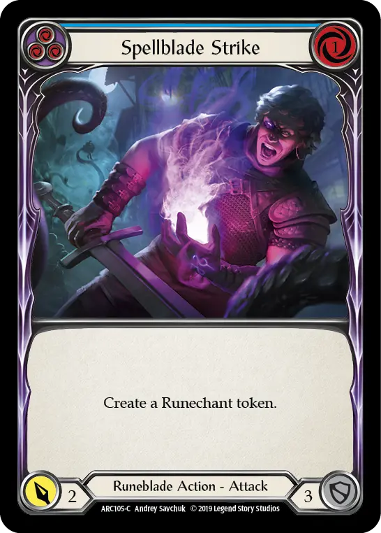 Card: Spellblade Strike (blu)