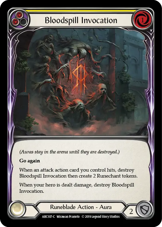 Card: Bloodspill Invocation (yel)