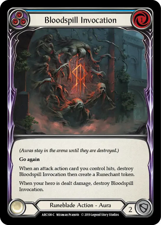 Card: Bloodspill Invocation (blu)
