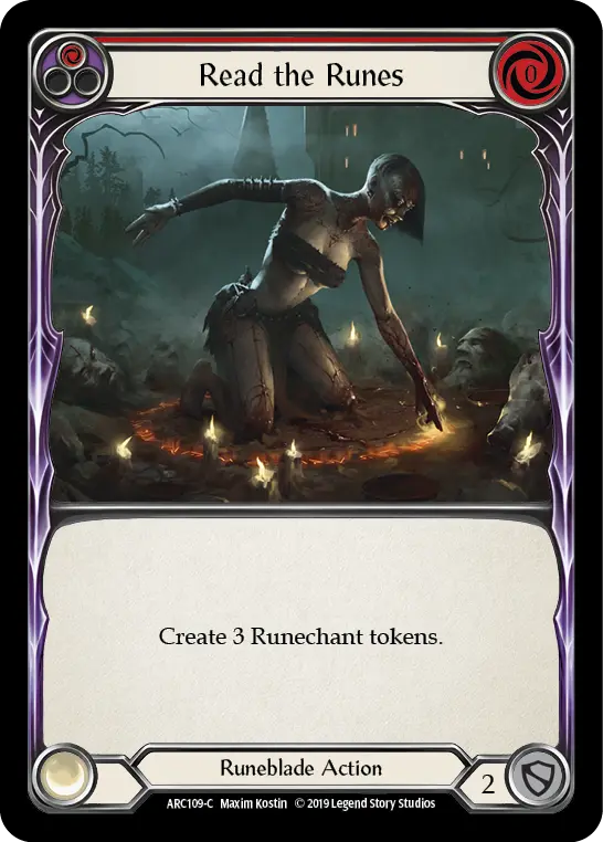 Card: Read the Runes (red)