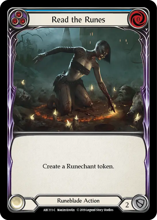 Card: Read the Runes (blu)