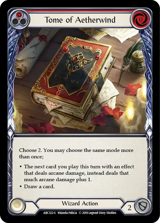Card: Tome of Aetherwind (red)