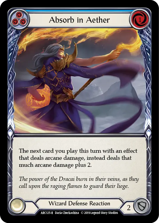 Card: Absorb in Aether (blu)