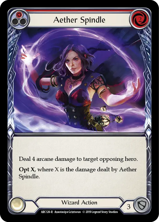 Card: Aether Spindle (red)