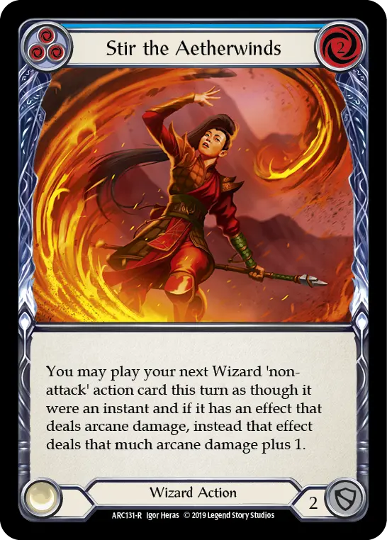Card: Stir the Aetherwinds (blu)