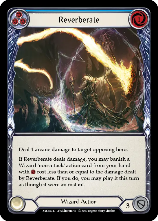 Card: Reverberate (blu)