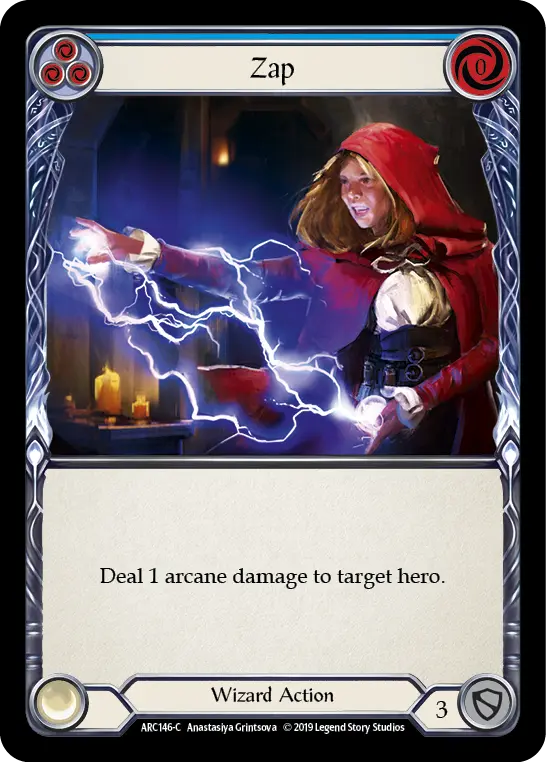 Card: Zap (blu)