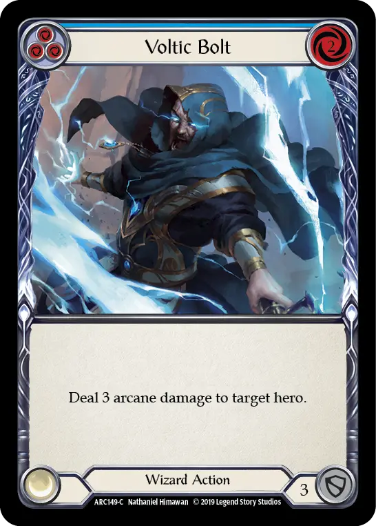 Card: Voltic Bolt (blu)