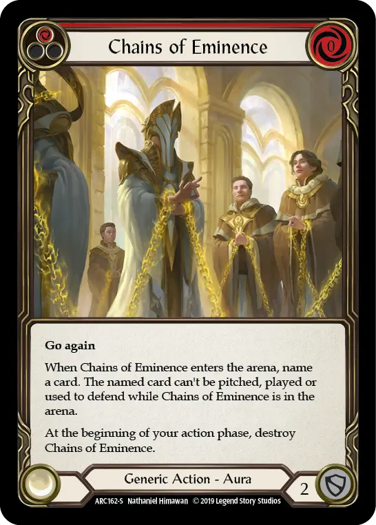 Card: Chains of Eminence (red)