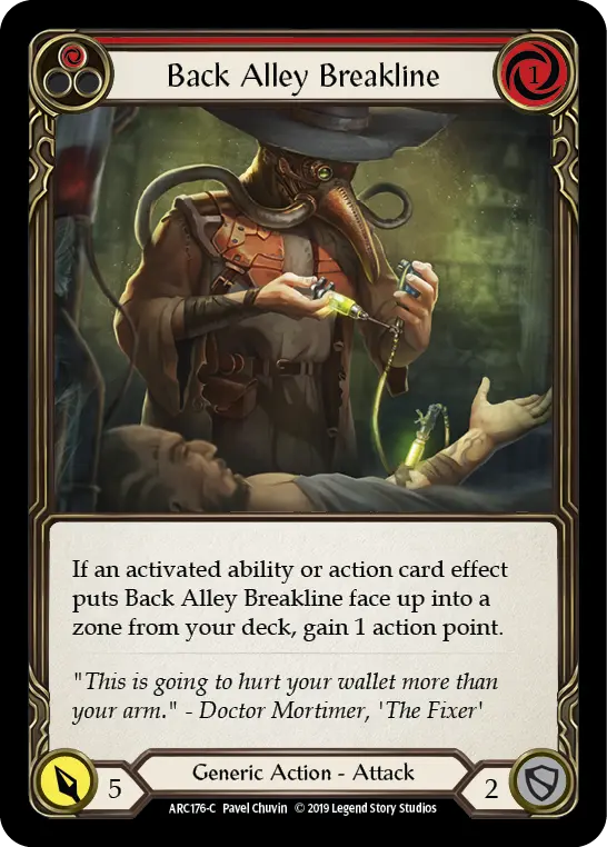 Card: Back Alley Breakline (red)