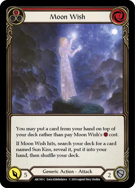 Card: Moon Wish (red)