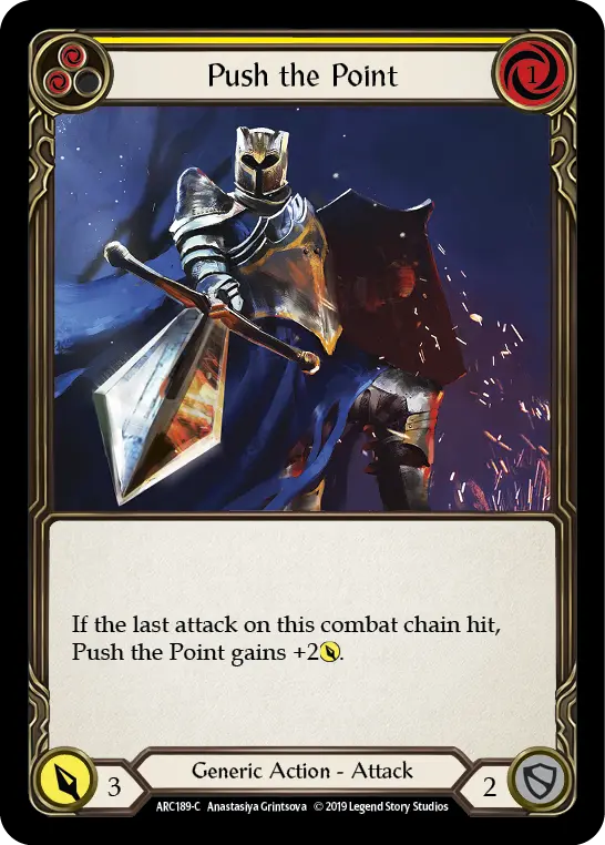 Card: Push the Point (yel)