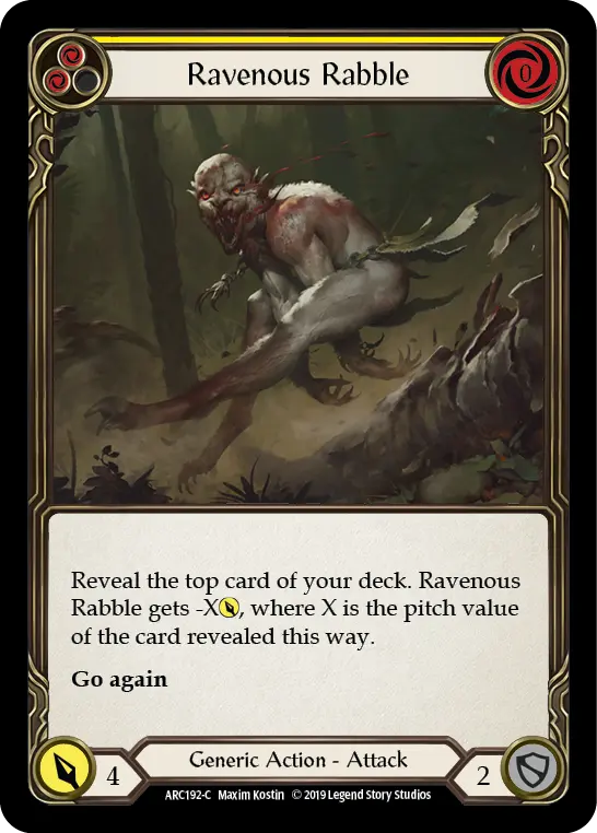 Card: Ravenous Rabble (yel)
