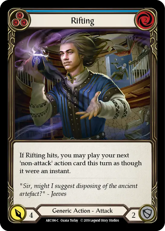 Card: Rifting (blu)
