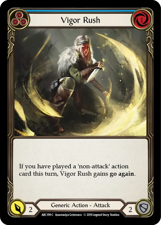 Card: Vigor Rush (blu)
