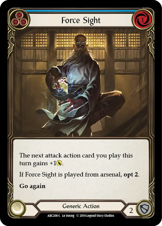 Card: Force Sight (blu)