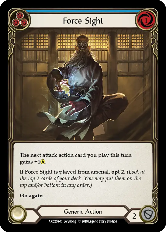 Card: Force Sight (blu)