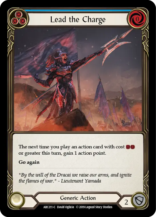 Card: Lead the Charge (blu)