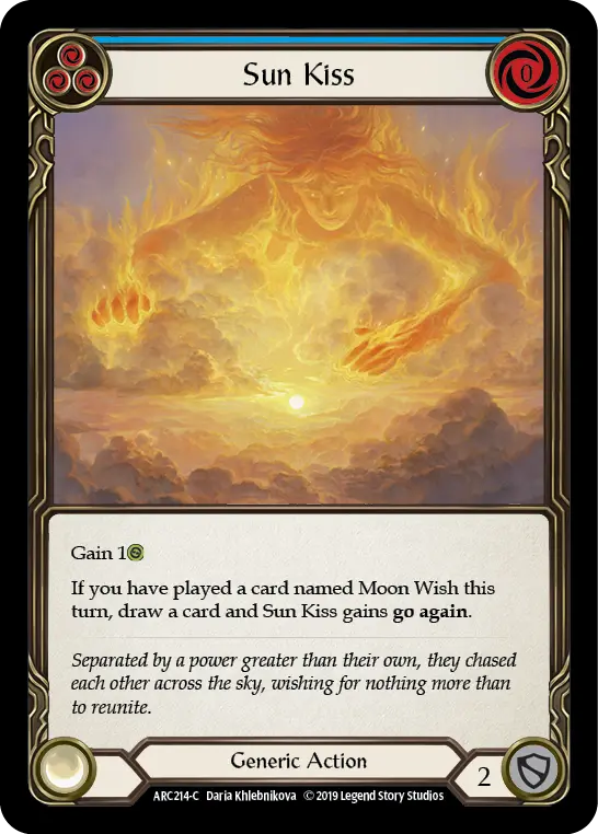 Card: Sun Kiss (blu)