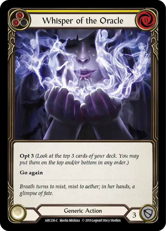 Card: Whisper of the Oracle (yel)