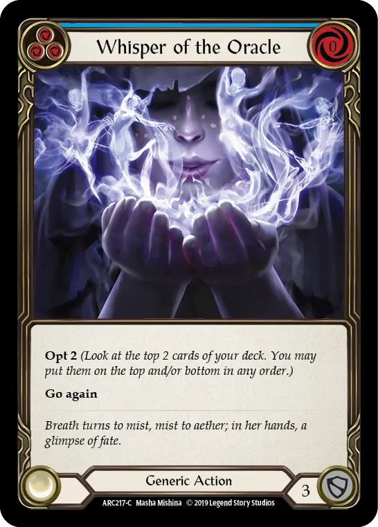 Card: Whisper of the Oracle (blu)