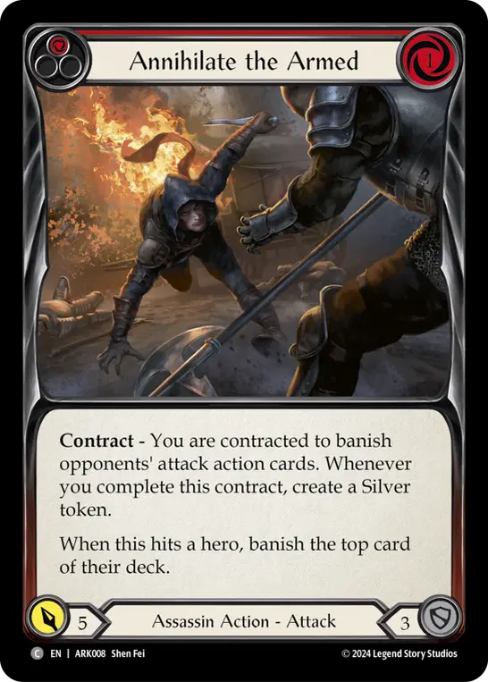 Card image of Annihilate the Armed (Red)