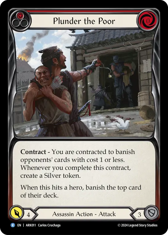 Card image of Plunder the Poor (Red)