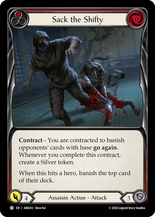 Card: Sack the Shifty (red)