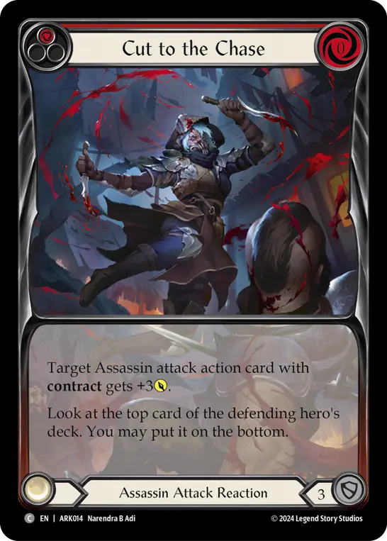 Card image of Cut to the Chase (Red)