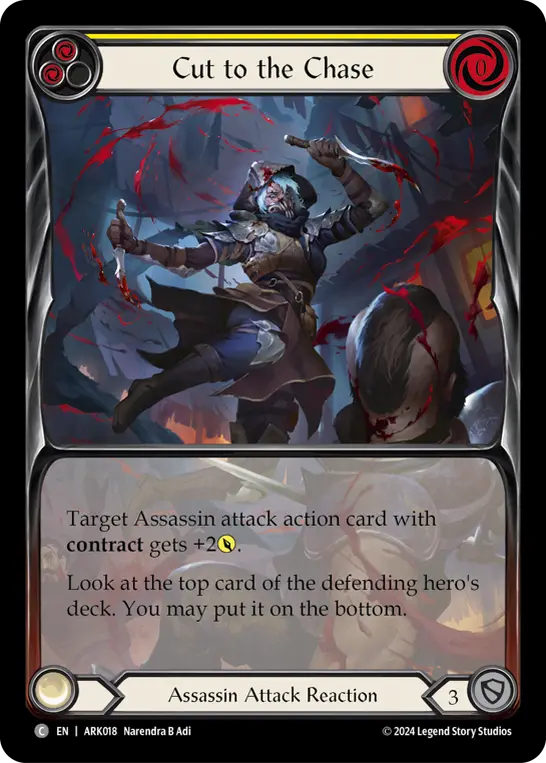 Card: Cut to the Chase (yel)