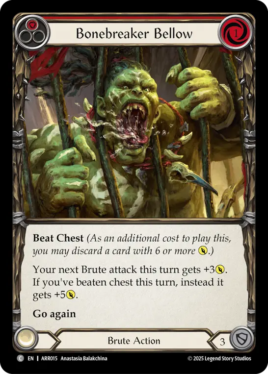 Card: Bonebreaker Bellow (red)