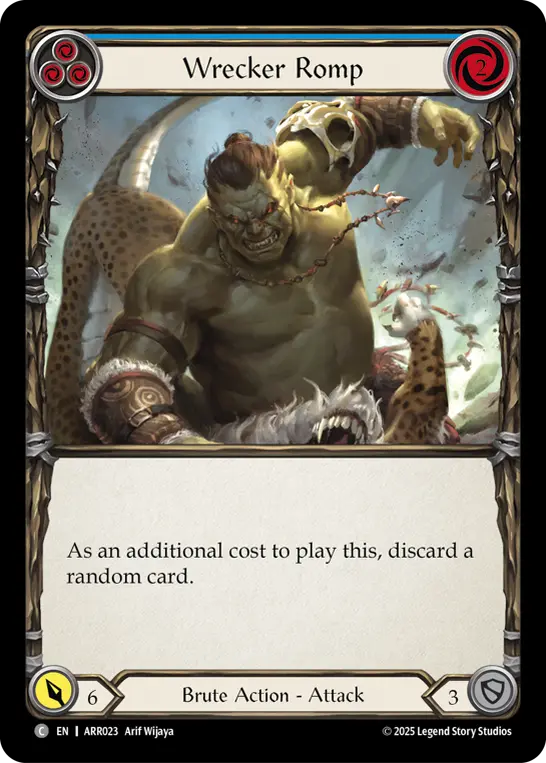 Card: Wrecker Romp (blu)