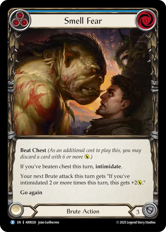 Card: Smell Fear (blu)