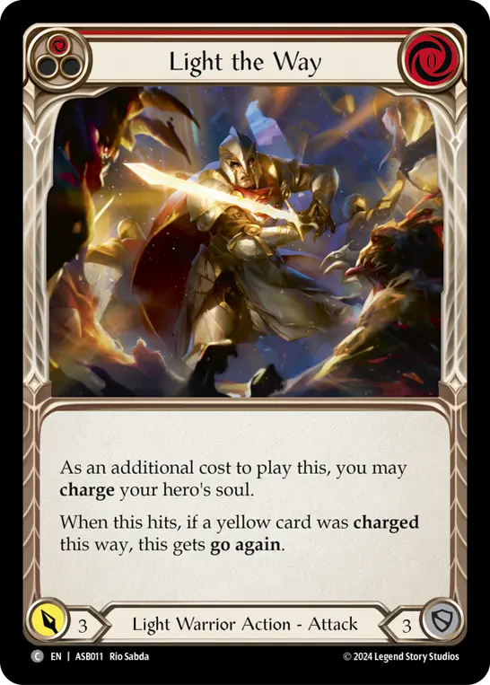 Card: Light the Way (red)